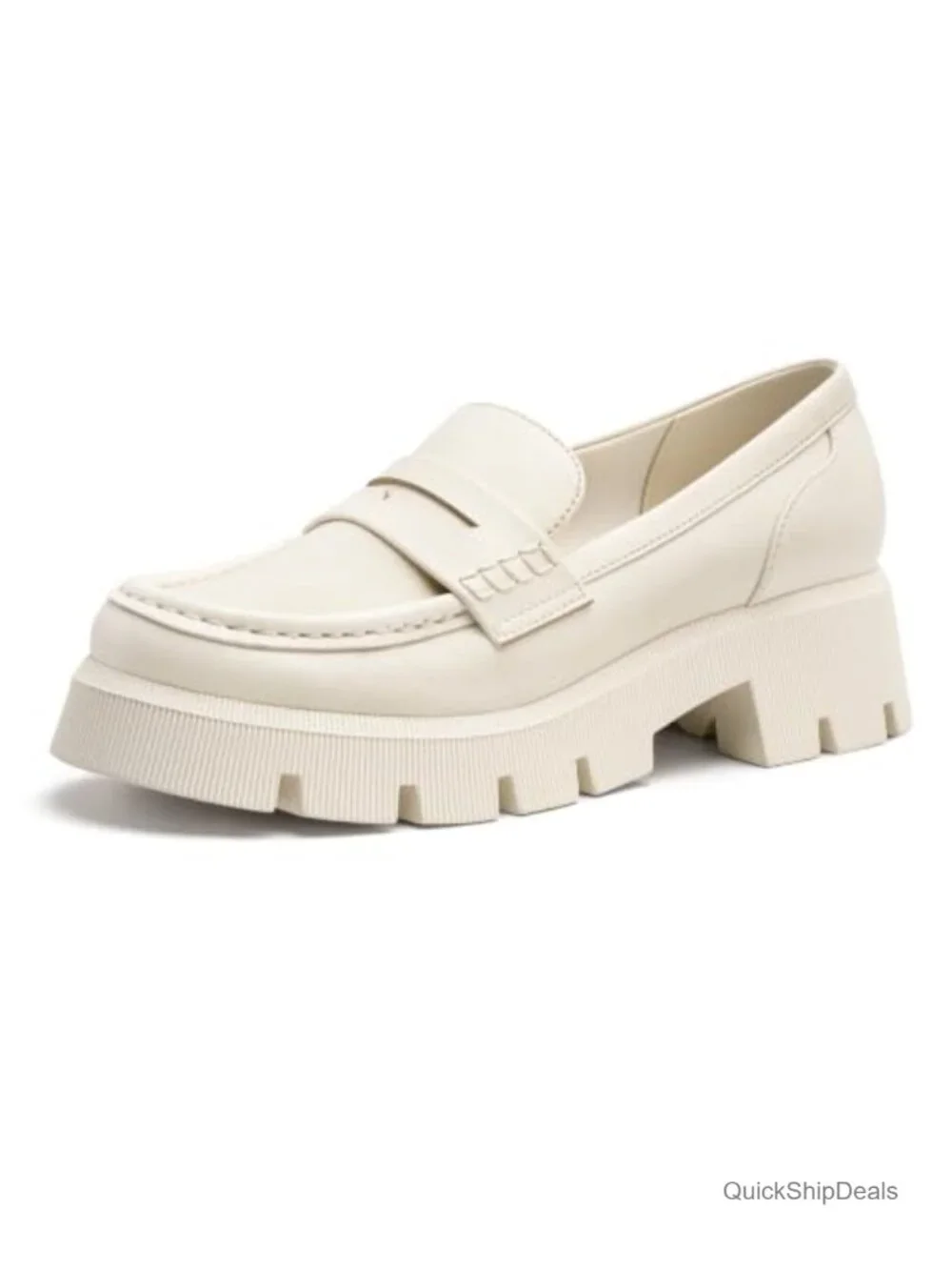 FITORY Platform Loafers for Women - Slip On Penny Loafers